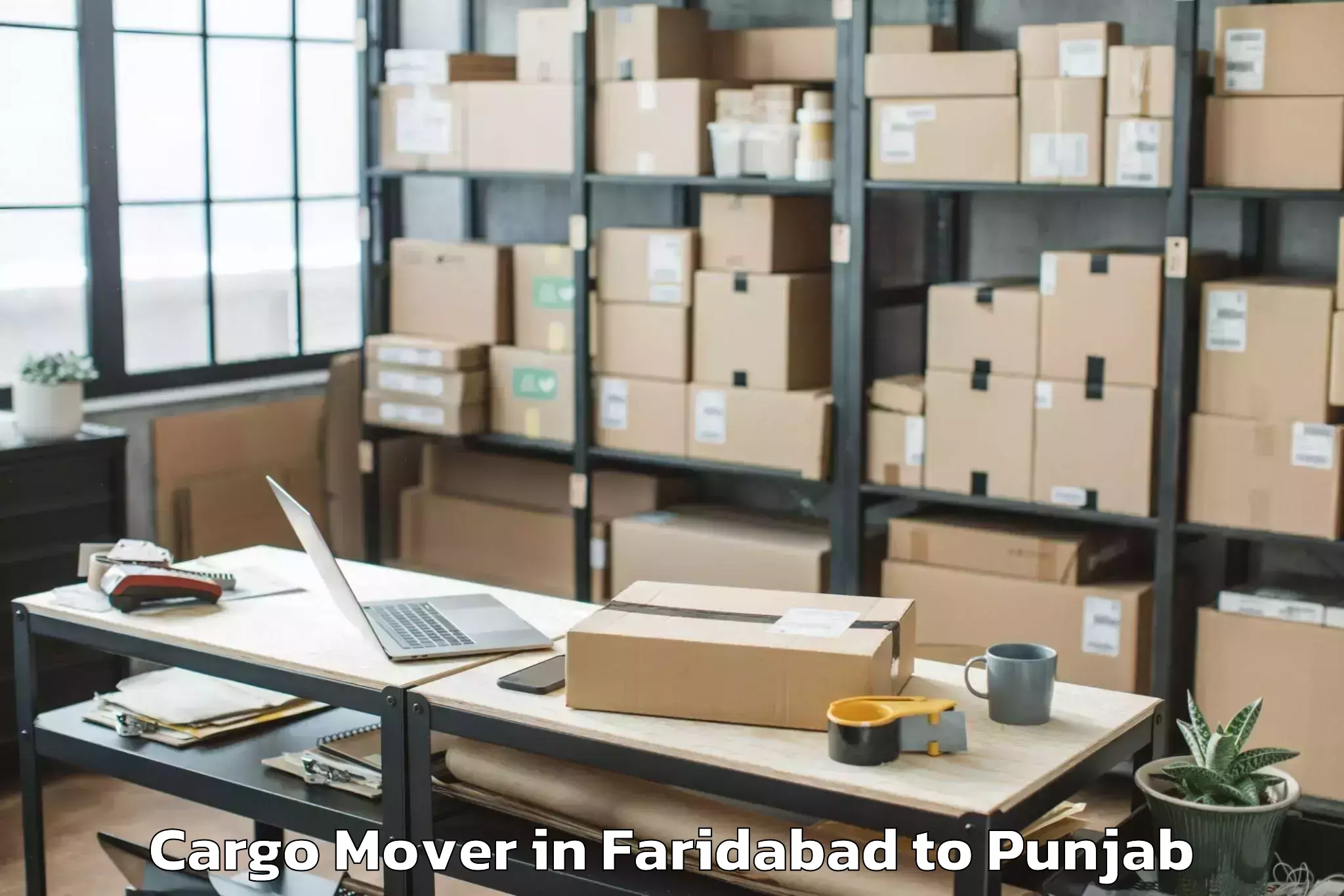 Get Faridabad to Giddarbaha Cargo Mover